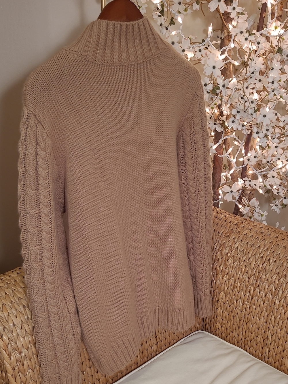 Cable-Knit Button Sweater - Picture 5 of 6